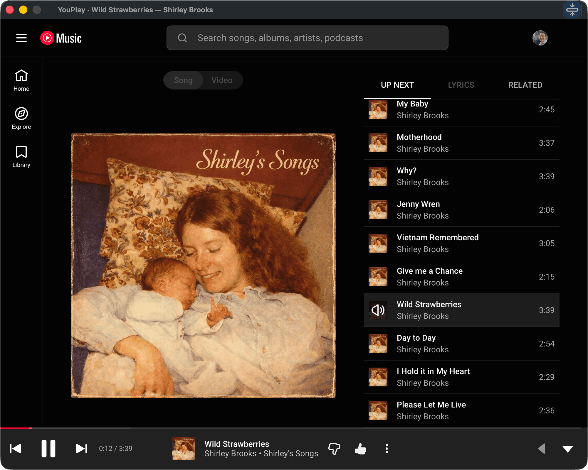 Mixlet full player screenshot